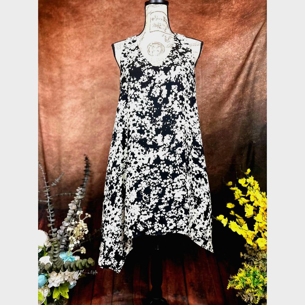 Three Eighty Two Asymmetrical Mini Dress - Black/… - image 2